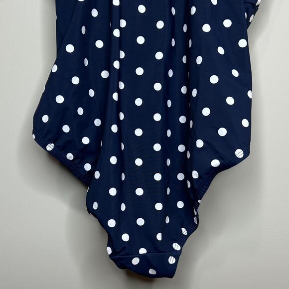 Lands End Women's DDD-Cup SlenderSuit Carmela Tummy Control One Piece Swimsuit - Picture 7 of 7